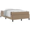 vidaXL Sengestel med madras Cappuccino 120 x 190 cm Stof