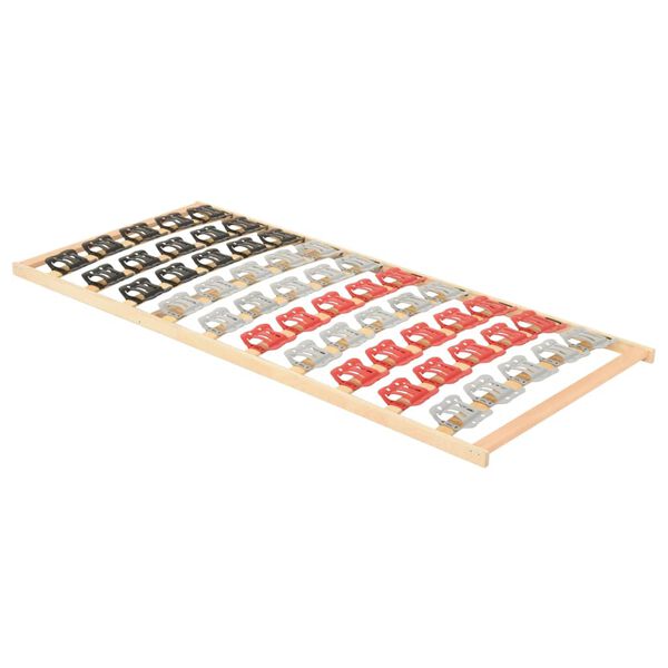 vidaXL lamelbund med 12 lameller og støttedele 120x200 cm