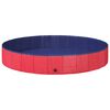 vidaXL Hund Pool &Oslash;200 x 30 cm Tykt PVC R&oslash;d