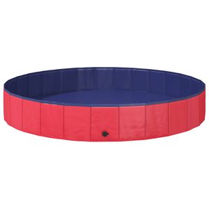 vidaXL Hund Pool &Oslash;200 x 30 cm Tykt PVC R&oslash;d