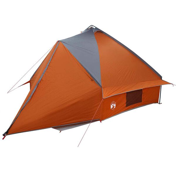 vidaXL Teepee Telt med tag Grå og orange 490 x 410 x 210 cm