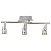 vidaXL Loftsspot med spotlights Nikkel 36,5 x 10 x 12,5 cm Metal