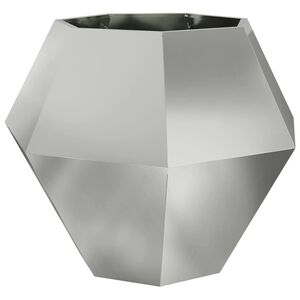 vidaXL Plantekasse S&oslash;lv 100 x 100 x 80 cm Galvaniseret st&aring;l