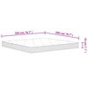 vidaXL springmadras med bonellfjedre 200x200 cm medium