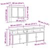 vidaXL Badeværelsesmøbel sæt med hylde 3 pcs Brun Konstrueret træ