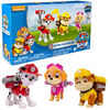 Paw Patrol Action Pack-hvalpesæt Marshall/Skye/Rubble