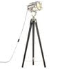 vidaXL gulvlampe med trefod 97 cm massivt mangotr&aelig; sort