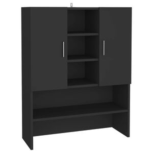vidaXL badev&aelig;relsesskab 70,5x25,5x90 cm sort