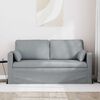 vidaXL Sofa 140cm Lysegr&aring; Metal