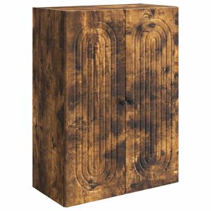 vidaXL V&aelig;gmonteret skab R&oslash;get eg 66 x 34,5 x 90 cm Konstrueret tr&aelig;