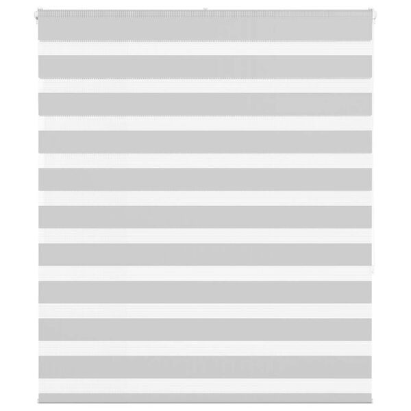 vidaXL zebragardin lysegrå 135x150 cm stofbredde 130,9 cm polyester
