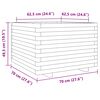 vidaXL plantekasse 70x70x49,5 cm massivt douglasgran