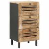vidaXL Opbevaringsskabe Naturfarvet 40 x 33 x 75 cm Massivt mangotr&aelig;