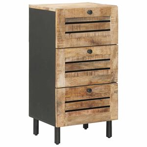vidaXL Opbevaringsskabe Naturfarvet 40 x 33 x 75 cm Massivt mangotr&aelig;