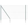 vidaXL Euro Hegn med Spidser 10 x 1,6 m PVC-belagt st&aring;l Gr&oslash;n Mesh