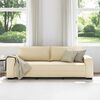 vidaXL 3-personers sofa 220x77x82 cm stof cremefarvet