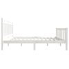 vidaXL sengeramme 150x200 cm King Size massivt tr&aelig; hvid