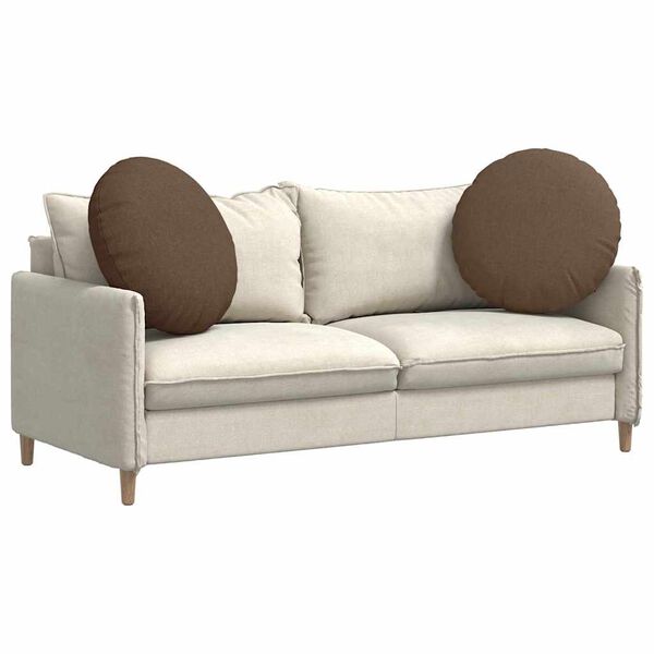 vidaXL S&aelig;depuder 2 pcs Brun &Oslash;60 x 21 cm Stof