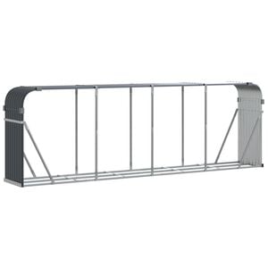 vidaXL br&aelig;ndestativ 300x45x100 cm galvaniseret st&aring;l antracitgr&aring;