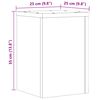 vidaXL plantestativer 2 stk. 25x25x35 cm konstrueret tr&aelig; antikt tr&aelig;