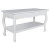 vidaXL sofabord 2 niveauer MDF hvid