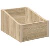 vidaXL LP plade&aelig;ske Sonoma-eg 23 x 33 x 16 cm Konstrueret tr&aelig;