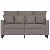 vidaXL 2-personers sofa 120 cm stof gr&aring;brun