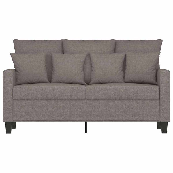 vidaXL 2-personers sofa 120 cm stof gr&aring;brun