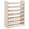 vidaXL vinreol 67,5x25x87 cm massivt fyrretr&aelig;