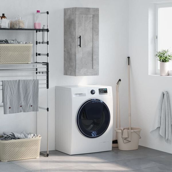 vidaXL v&aelig;gskab 34,5x34x90 cm konstrueret tr&aelig; betongr&aring;