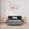 vidaXL sengeborde 2 stk. 40x35x61,5 cm massivt fyrretræ