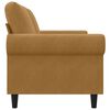 vidaXL 2-personers sofa 140 cm fl&oslash;jl brun