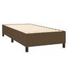 vidaXL Boxspring sengeramme M&oslash;rkebrun 90x190 cm Stof