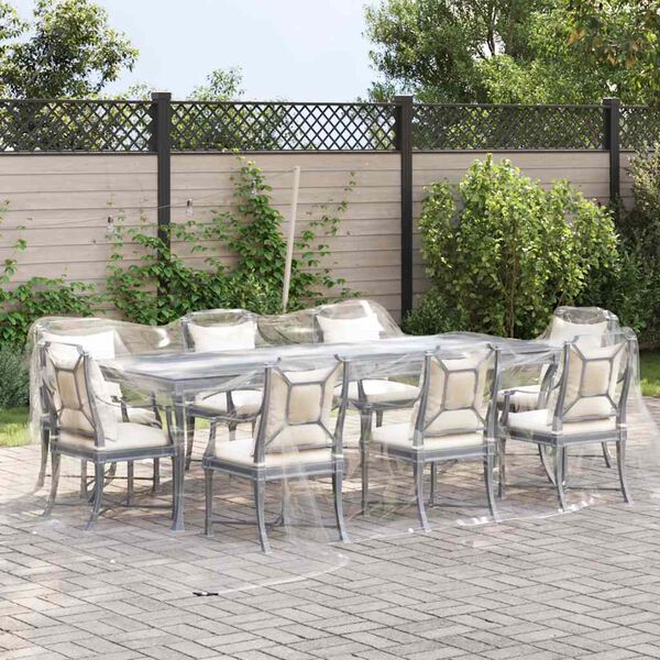 vidaXL klar presenning med &oslash;jer 4x6 m PVC