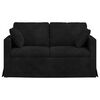 vidaXL Sofa Sort 138 x 78 x 80 cm Fl&oslash;jl