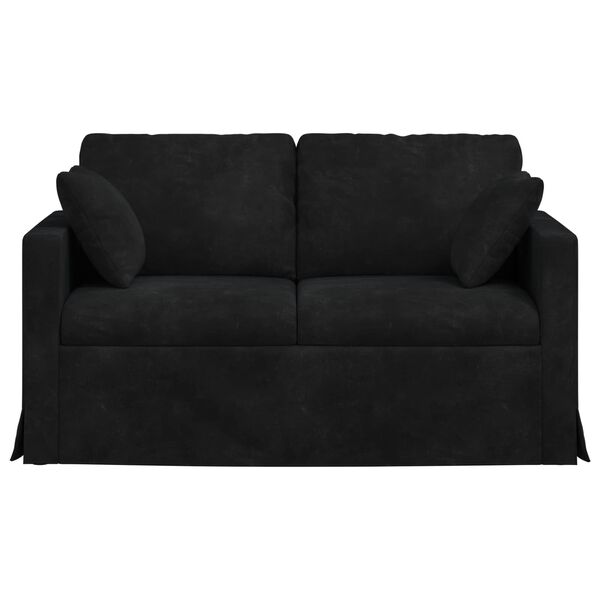 vidaXL Sofa Sort 138 x 78 x 80 cm Fl&oslash;jl