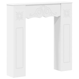 vidaXL Pejseramme Hvid 102 x 20 x 102 cm Konstrueret tr&aelig;