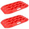 vidaXL Traction Board 2 pcs R&oslash;d 57,5 x 30,5 x 5,5 cm Forst&aelig;rket nylon