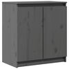 vidaXL skab 60x36x65 cm massivt fyrretr&aelig; gr&aring;