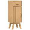 vidaXL Badev&aelig;relsesskab Olden Brun 35 x 30 x 90 cm Massivt fyrretr&aelig;