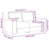 vidaXL 2-personers sofa 120 cm stof cremefarvet