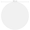 vidaXL bordbeskytter Ø 80 cm 2 mm PVC transparent