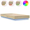 vidaXL sengeramme med LED-lys 90x190 cm sonoma-eg