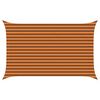 vidaXL Solskygge sejl Orange og Brun 4 x 2,5 m 100% polyester Oxford