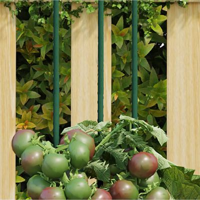 vidaXL plantespyd til haven 30 stk. 150 cm stål grøn