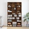 vidaXL reol 102x23x177,5 cm konstrueret tr&aelig; r&oslash;get egetr&aelig;sfarve