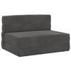 vidaXL Samlebar Sofa Seng M&oslash;rkegr&aring; 100 x 80 x 60 cm Stof