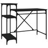 vidaXL skrivebord m. hylder 105x50x90 cm konstrueret tr&aelig; og jern sort