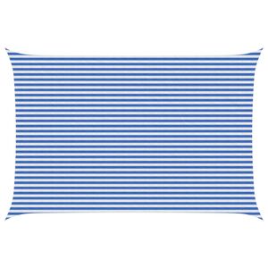 vidaXL Solsejl Bl&aring; og Hvid 4 x 6 m HDPE