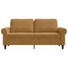 vidaXL 2-personers sofa 140 cm fl&oslash;jl brun